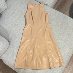 Alice + Olivia Vegan Leather Cocktail Dress